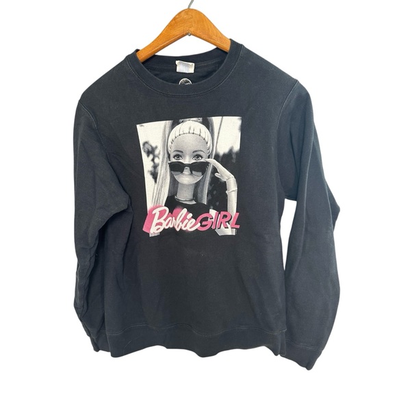 Mattel Other - Mattel Barbie Girl’s S Black Sweatshirt Black